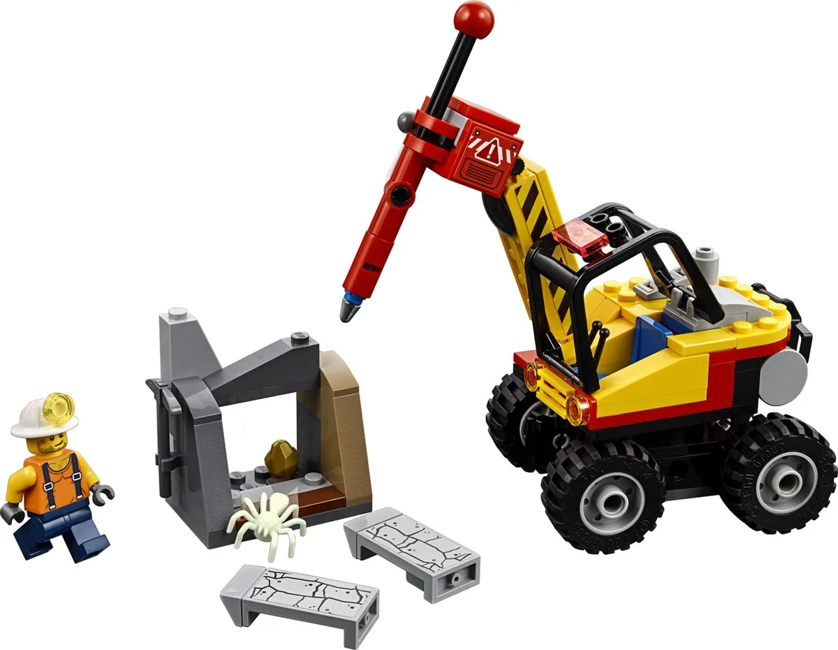LEGO City Mijnbouwsplitter 60185 - 127 Stenen - Goud