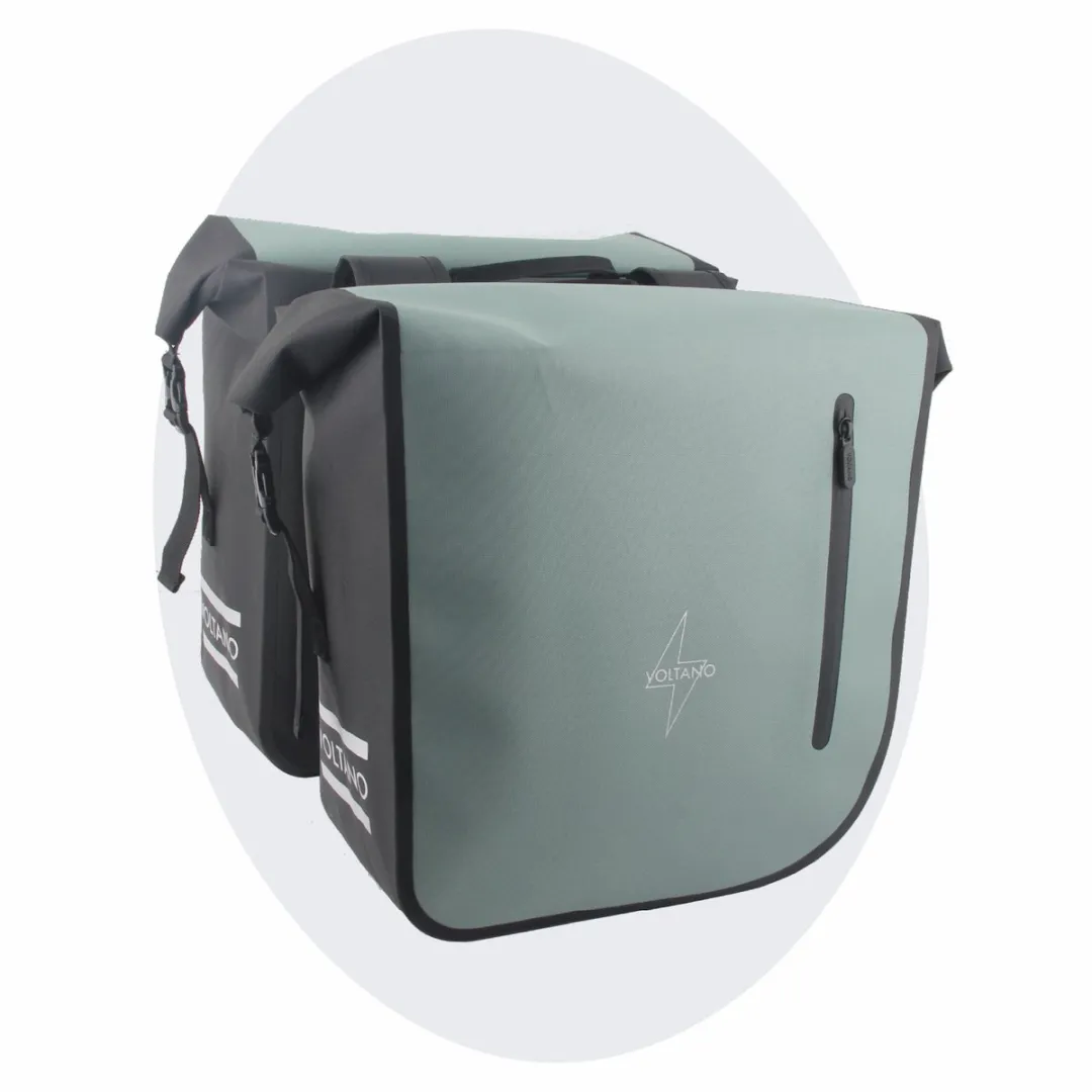 Voltano Dubbele Fietstas Rolltop Luxe 48L