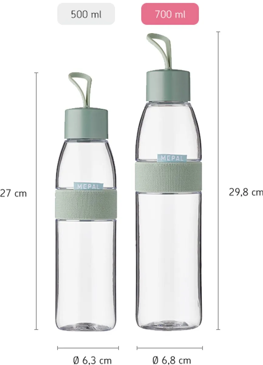 Mepal Waterfles Ellipse 700ml - Nordic Blue