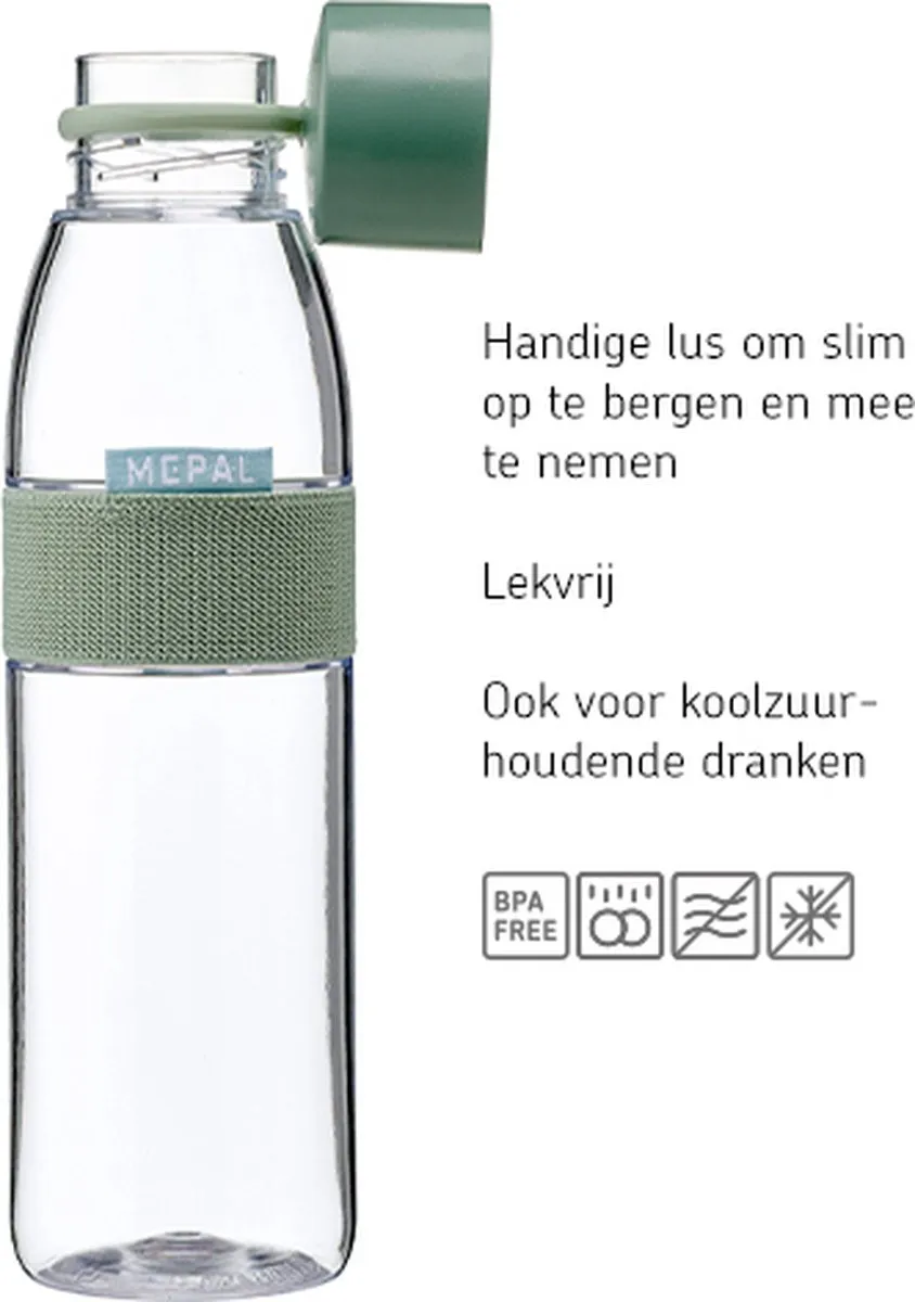 Mepal Waterfles Ellipse 700ml - Nordic Blue