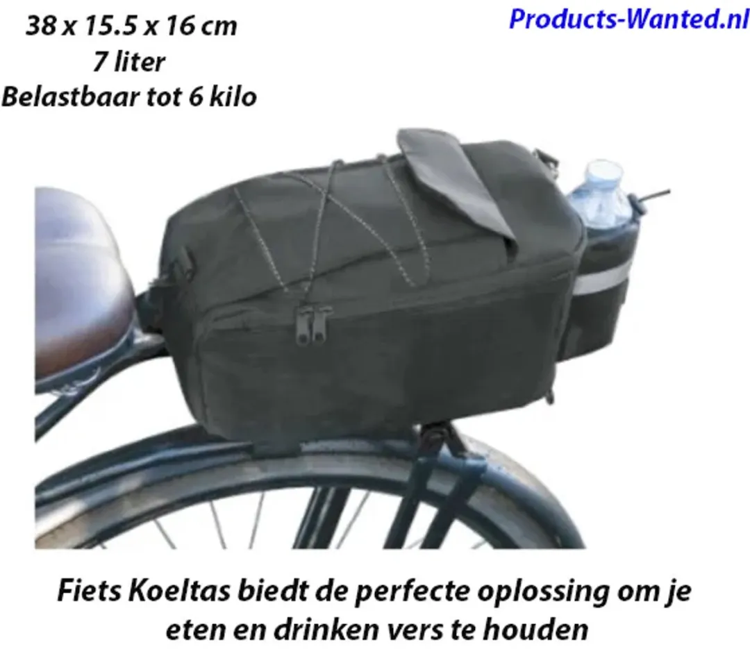 Lastpak Fietskoeltas 7L - Donkergrijs