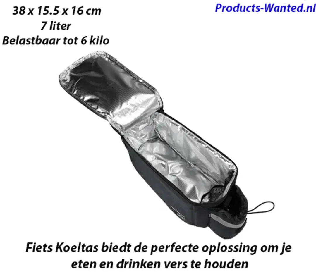 Lastpak Fietskoeltas 7L - Donkergrijs