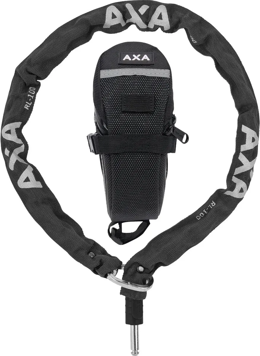 AXA Victory Ringslot + RLC 100 Insteekketting - ART 2 Gekeurd - 100cm - Zwart