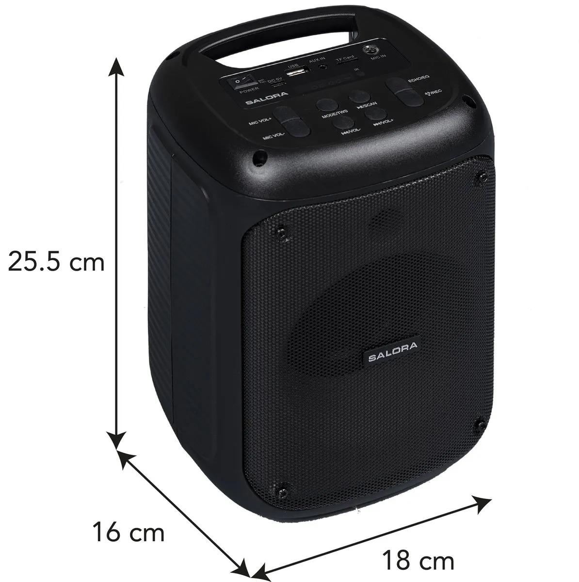 Salora PARTYBOX100 Partybox - 100W - Zwart