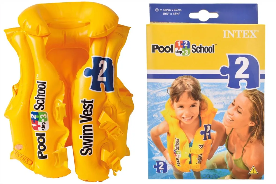 Intex Pool School Deluxe Zwemvest - 30N - Geel