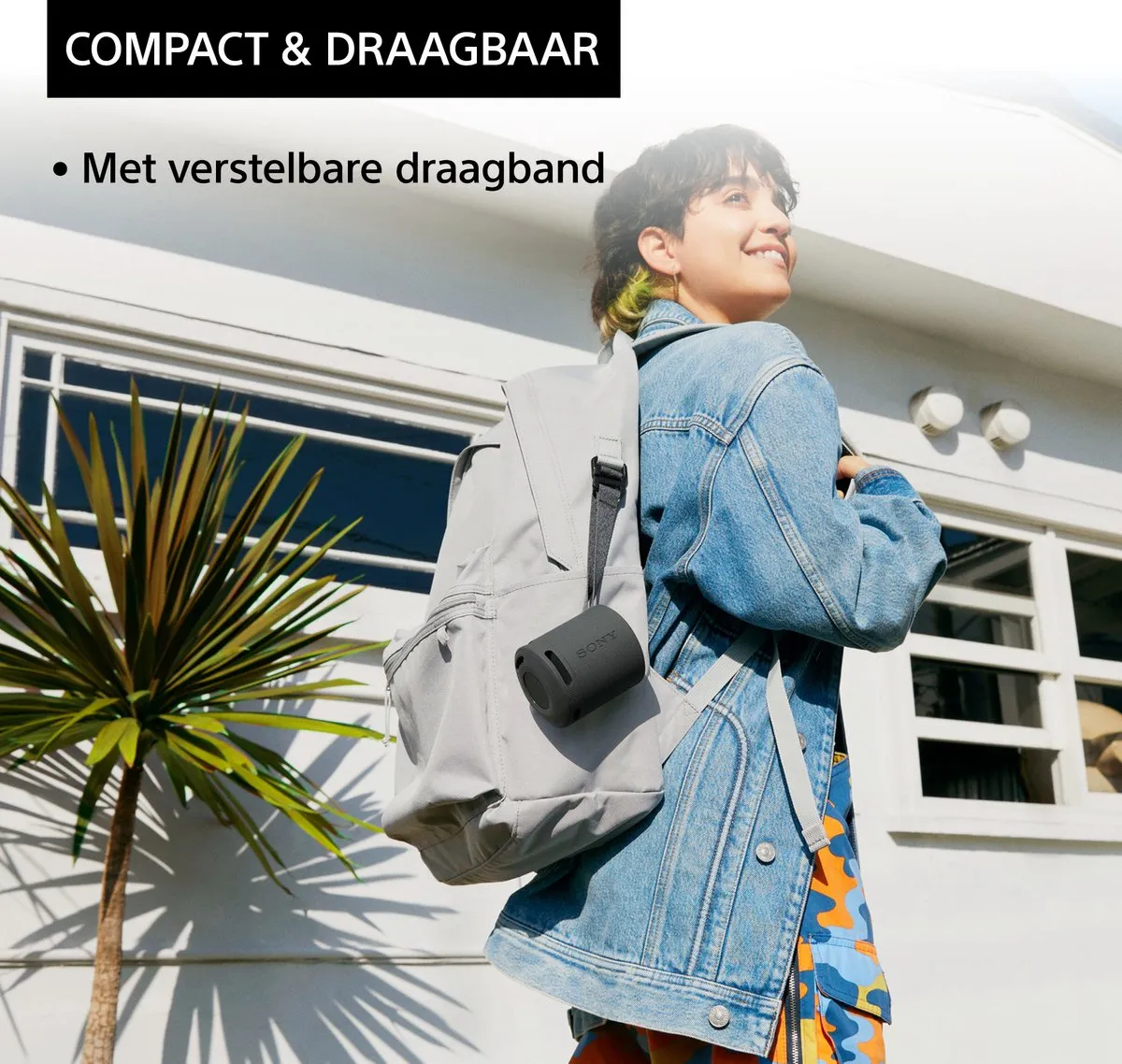 Sony SRS-XB100 Draagbare Bluetooth Speaker - Grijs