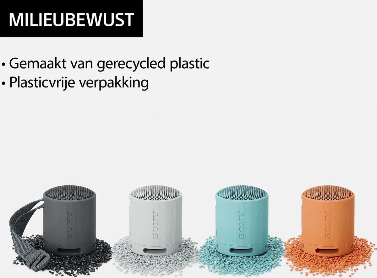 Sony SRS-XB100 Draagbare Bluetooth Speaker - Grijs