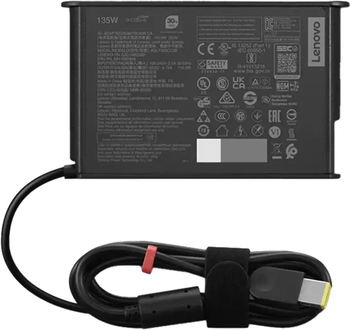 Lenovo 135W Slim Adapter GX20Z46271 - Zwart