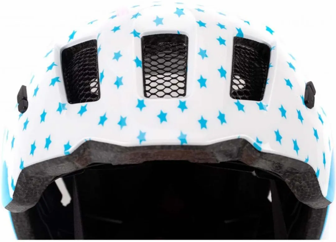 Cube Fink Kinderfietshelm - 11 Ventilatiegaten - Blauw/Wit