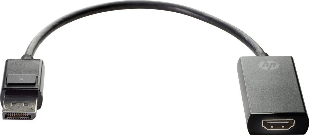 HP 2JA63AA DisplayPort naar HDMI-adapter - 4K - Zwart