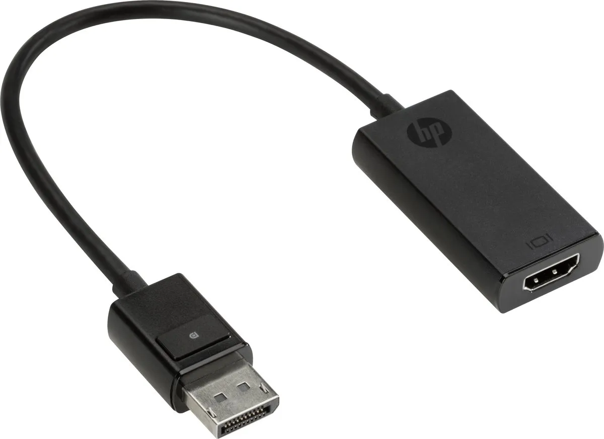 HP 2JA63AA DisplayPort naar HDMI-adapter - 4K - Zwart