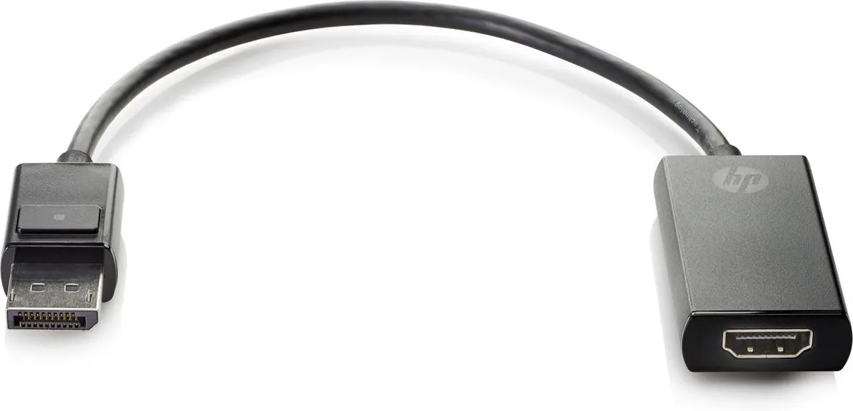 HP 2JA63AA DisplayPort naar HDMI-adapter - 4K - Zwart