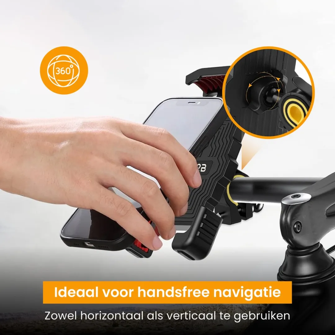 R2B Bevestigingsonderdeel Fietshouder Delft - iPhone 11/12 - 7" - Universeel
