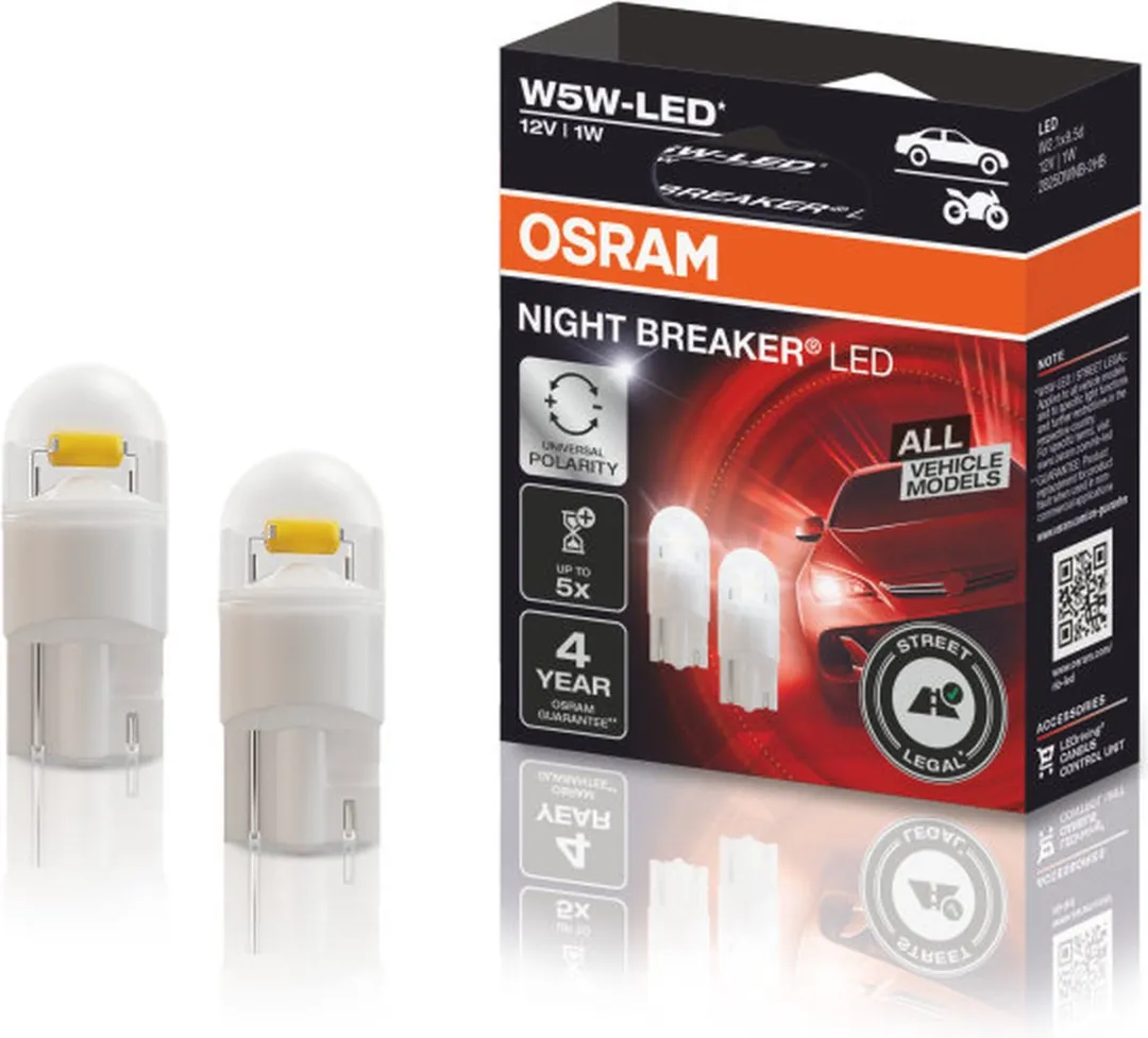 Osram LED W5W Night Breaker 6000K - 2 Stuks