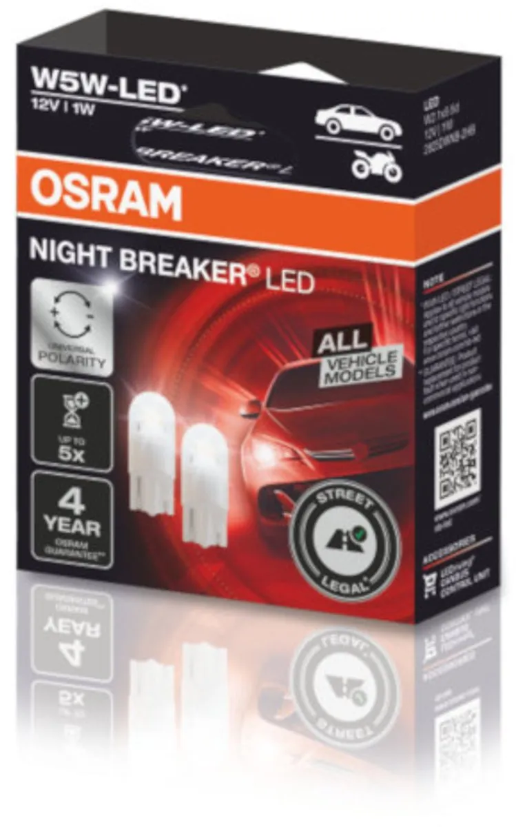 Osram LED W5W Night Breaker 6000K - 2 Stuks