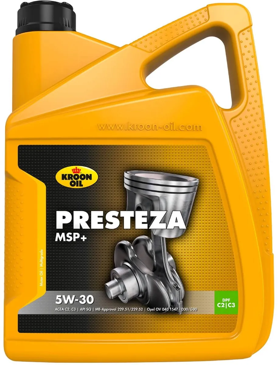 Kroon-Oil Presteza MSP 5W-30 Motorolie 5L - afbeelding 6 van 6