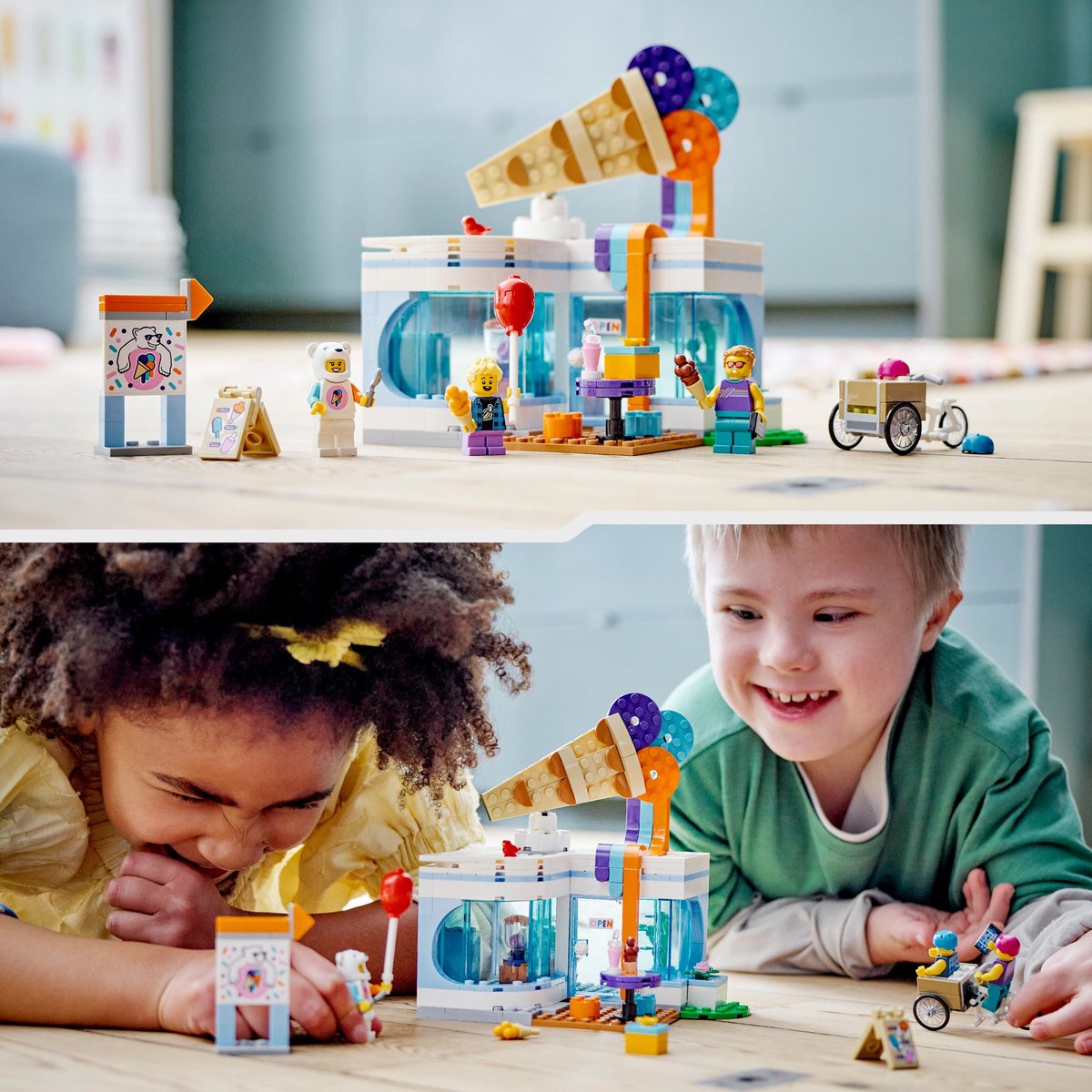 LEGO City IJswinkel Bouwset met Speelgoed Fiets - 60363