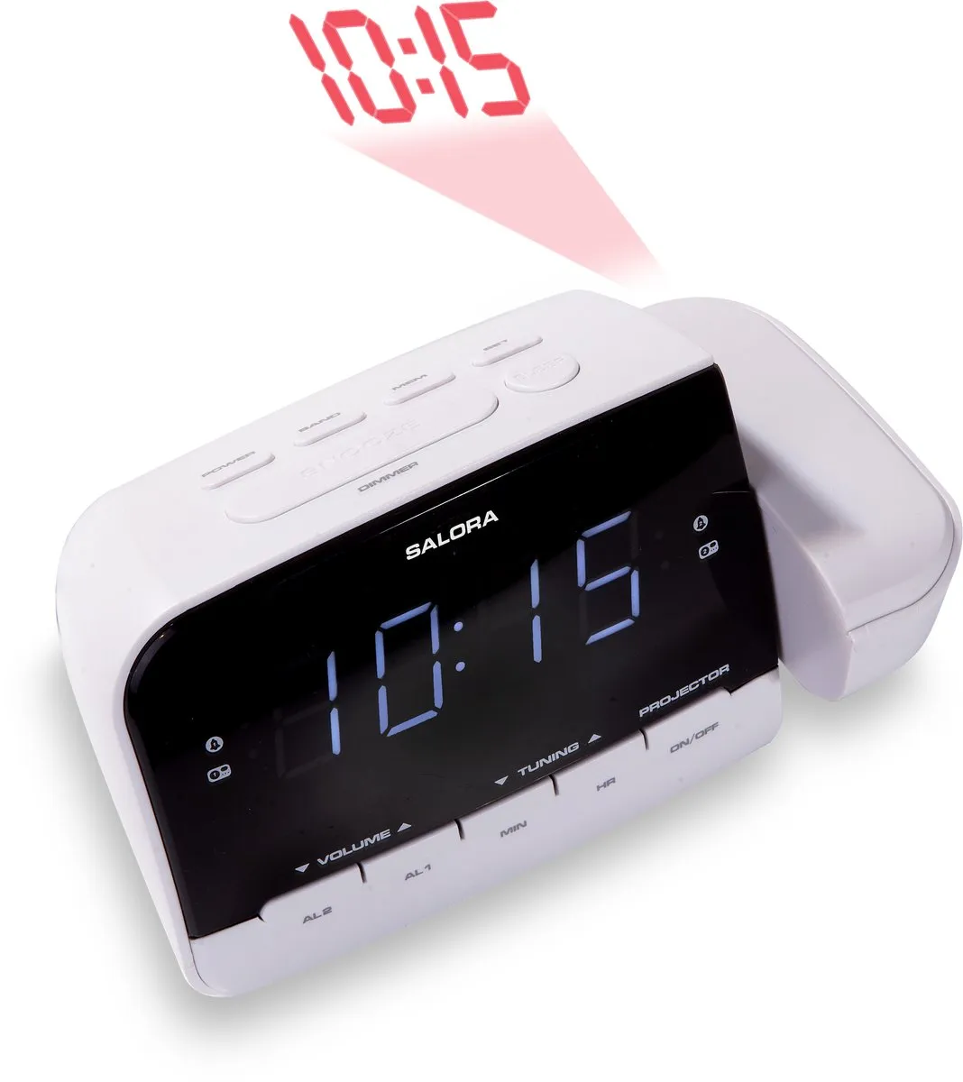 Salora CR618P - Wekkerradio - AM - FM - Projectie