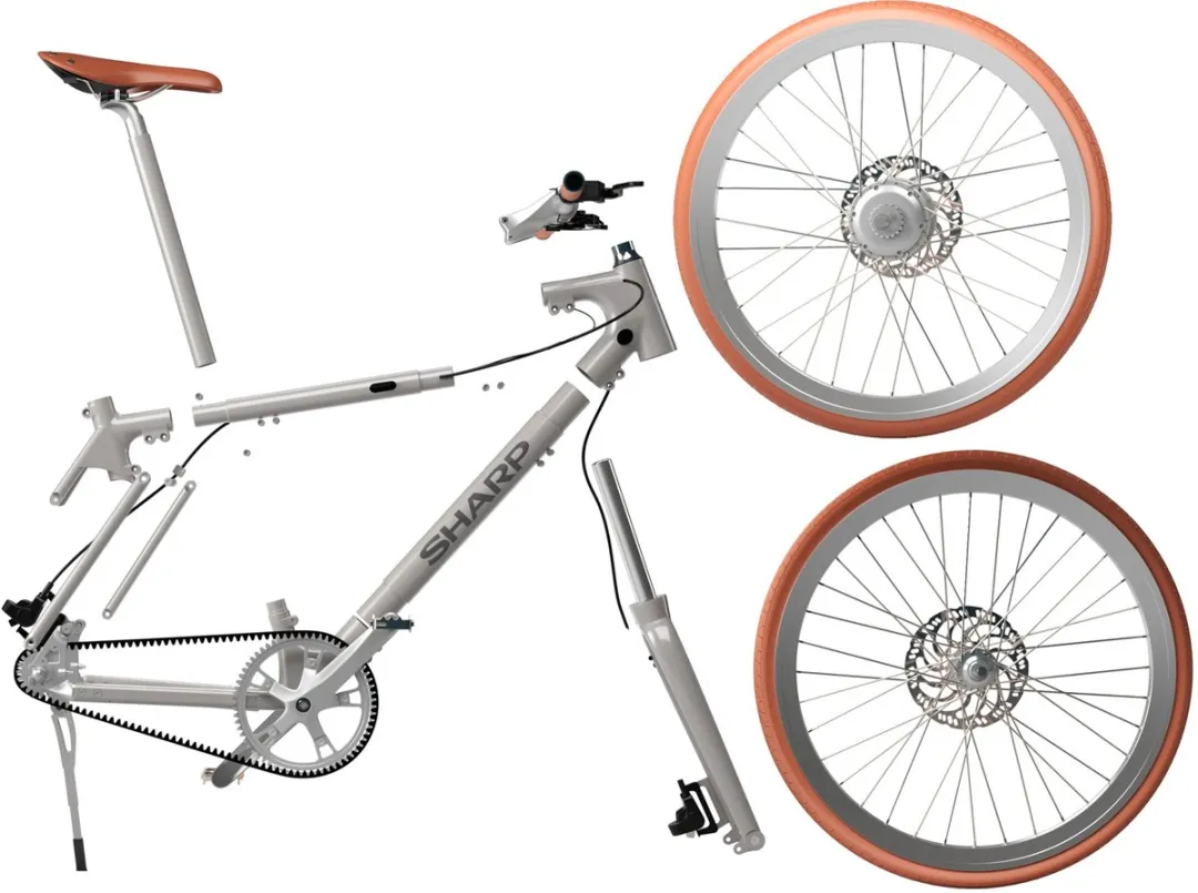 Sharp Milano BK-RS08-ES E-bike 250W - 375Wh - 1 Versnelling - Zilver