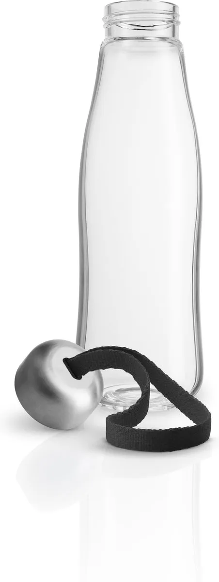 Eva Solo Drinkfles 500ml Glas Black - Zwart