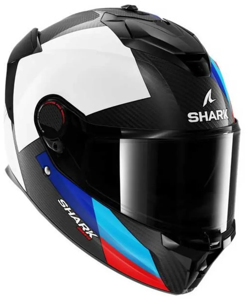 Shark Spartan GT Pro Integraalhelm - Maat L - Carbon Zwart/Wit/Blauw