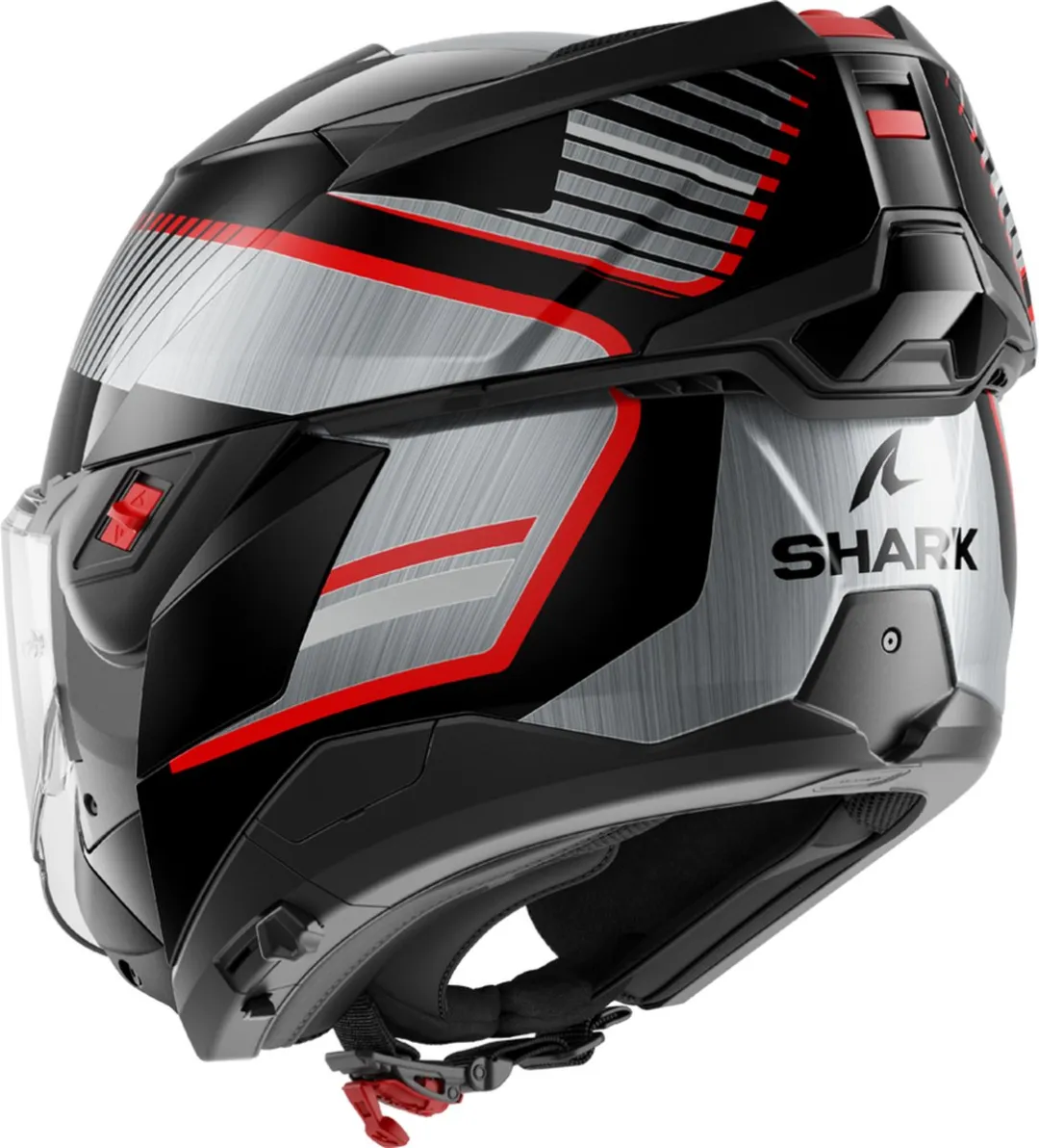 Shark Oxo Systeemhelm - Maat M - Zwart/Rood/Zilver