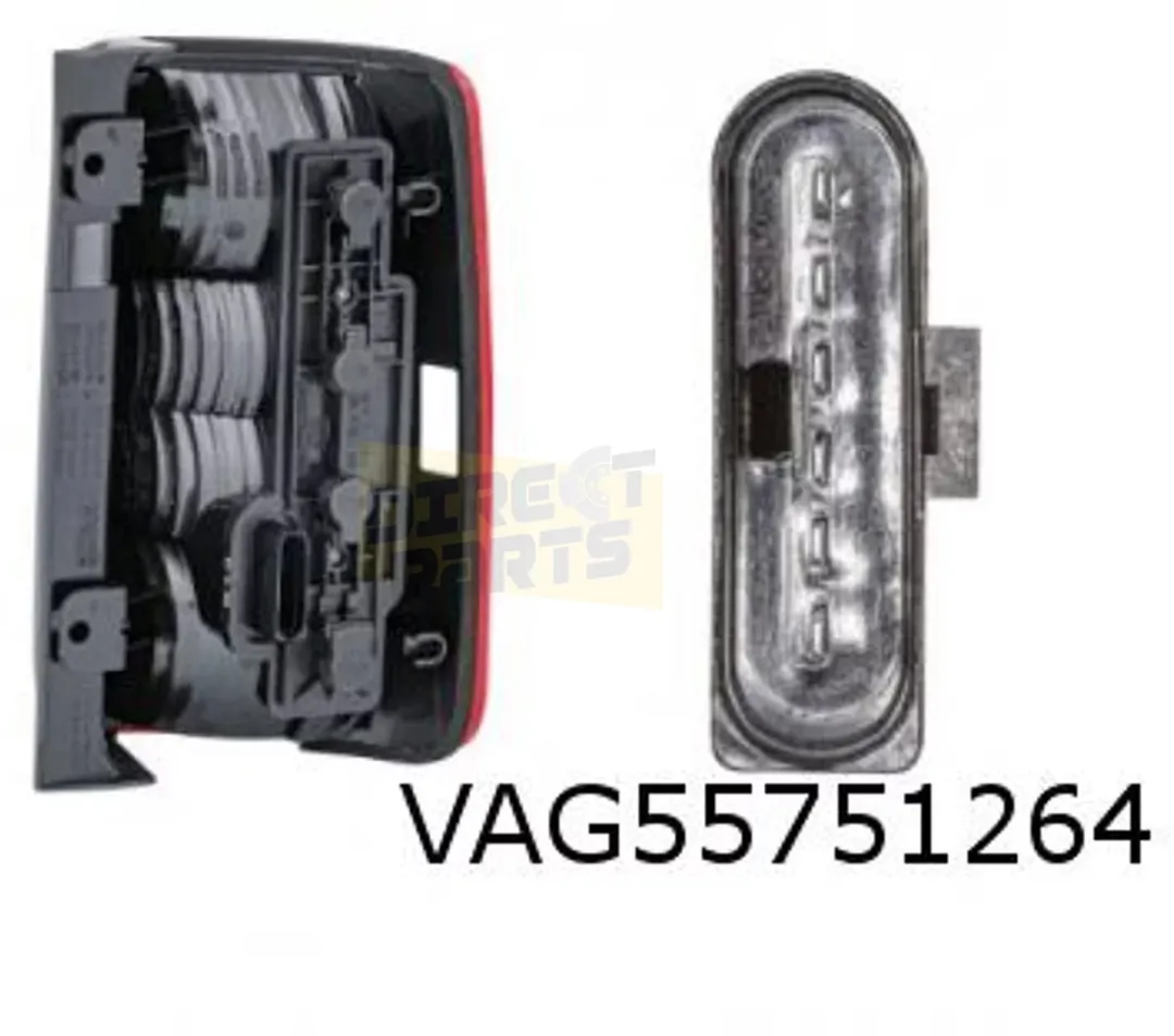 Volkswagen Caddy Achterlicht Rechts - 2K0945096P - Rood/Wit