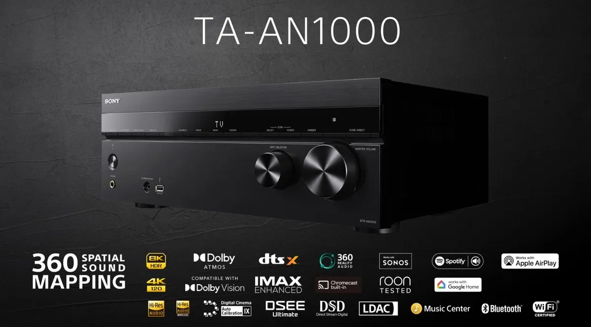 Sony TA-AN1000 AV-versterker 7.2 Kanalen 165W - Zwart