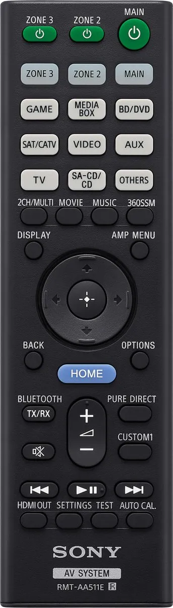 Sony TA-AN1000 AV-versterker 7.2 Kanalen 165W - Zwart