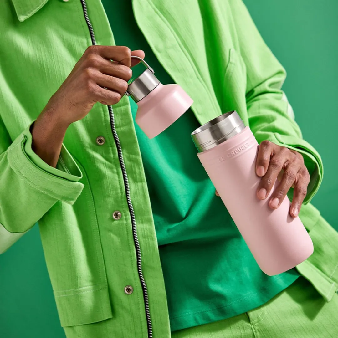 Le Creuset Drinkfles On The Go 1,0L - Roze - afbeelding 6 van 6