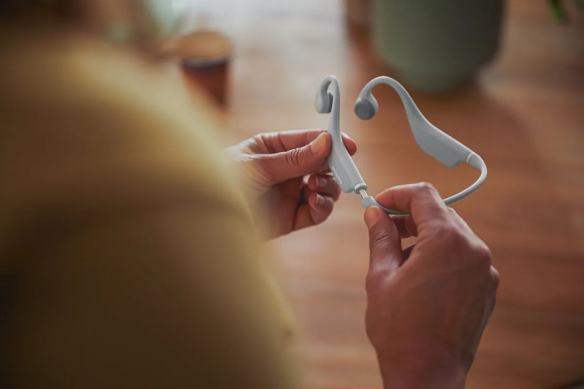 Philips TAK4607 Draadloze Open-Ear Kinderhoofdtelefoon - Grijs - afbeelding 6 van 6
