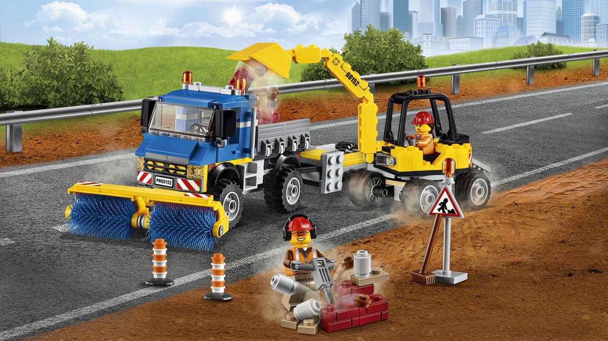 LEGO City Veeg- en Graafmachine - 60152