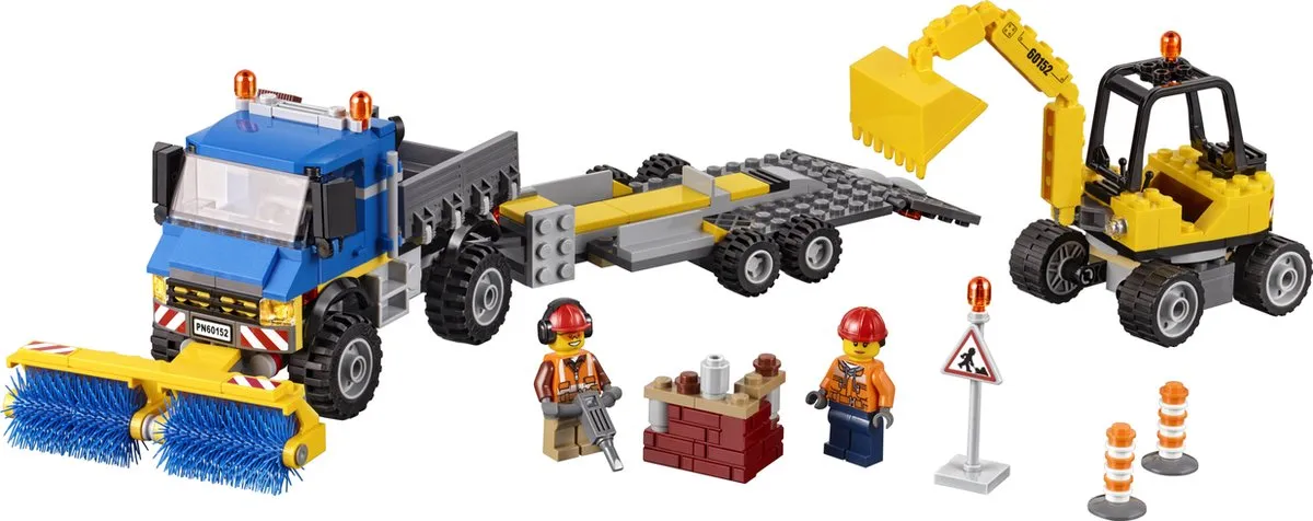 LEGO City Veeg- en Graafmachine 60152 - 299 Stukken