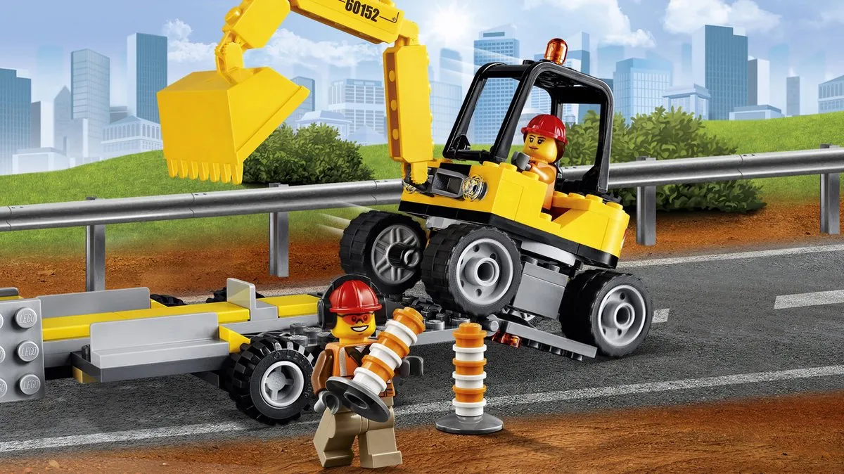 LEGO City Veeg- en Graafmachine 60152 - 299 Stukken