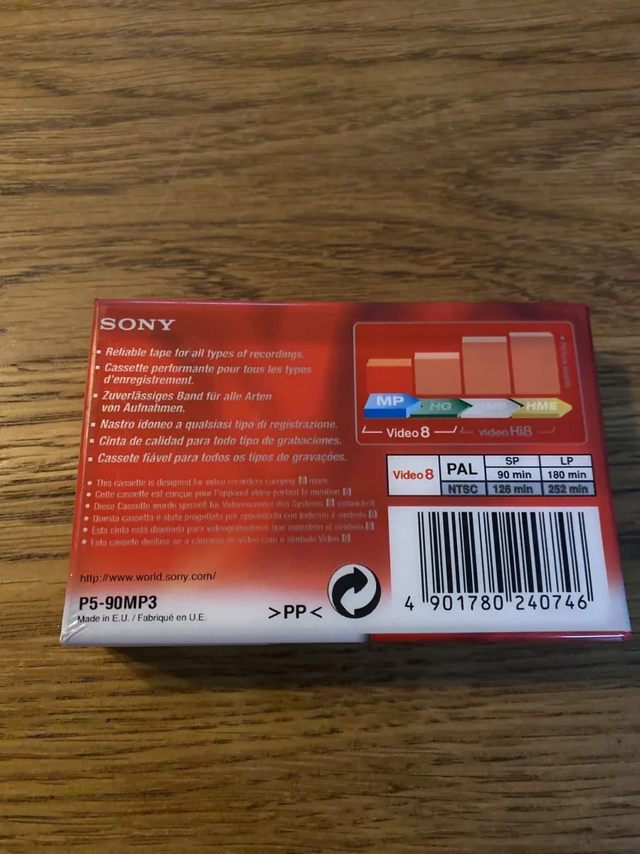 Sony MP 8 P5-90MP3 Videoband - 90 minuten - 180mm