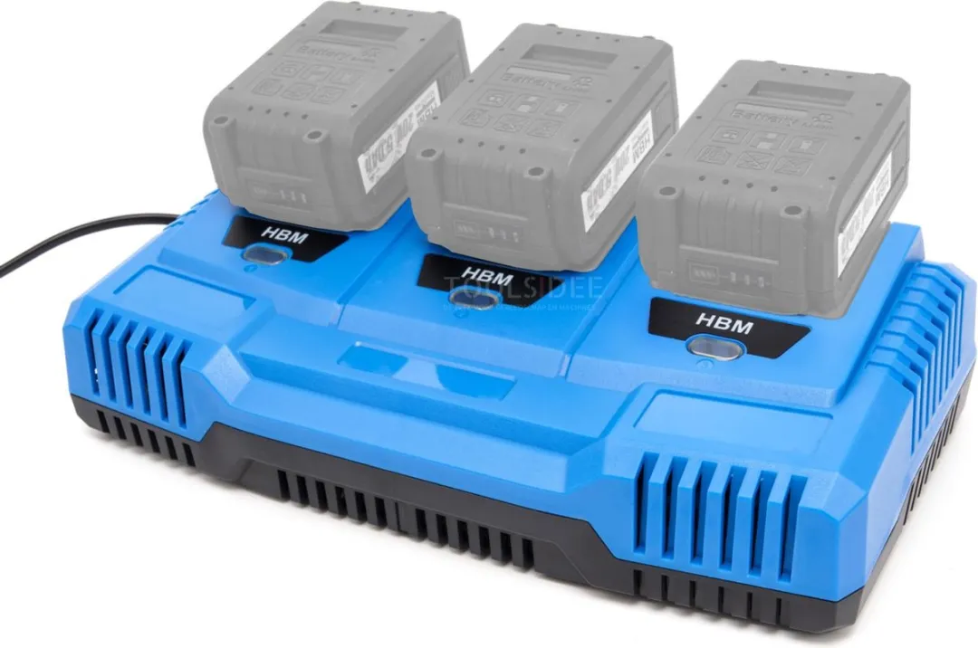 HBM 3-in-1 Acculader 3x20V - 2/4/5Ah