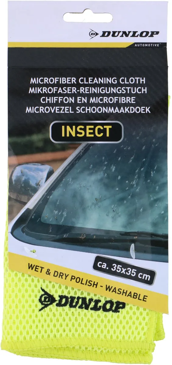 Dunlop Auto Schoonmaakset Insecten/Vuil - 12L Emmer - 3-delig - Multicolor