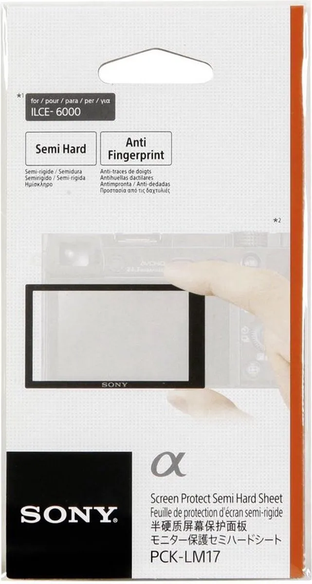 Sony PCKLM17.SYH Camera Beschermfolie - Semi-hard
