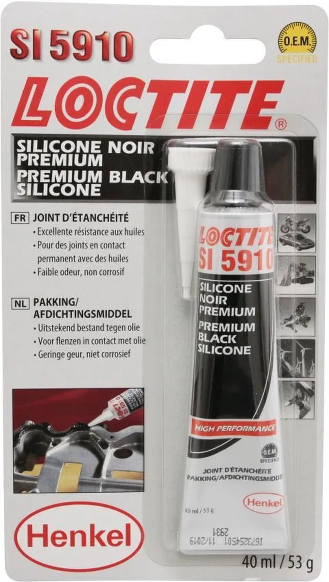 Loctite 5910 Premium Silicone - 40ml - Zwart