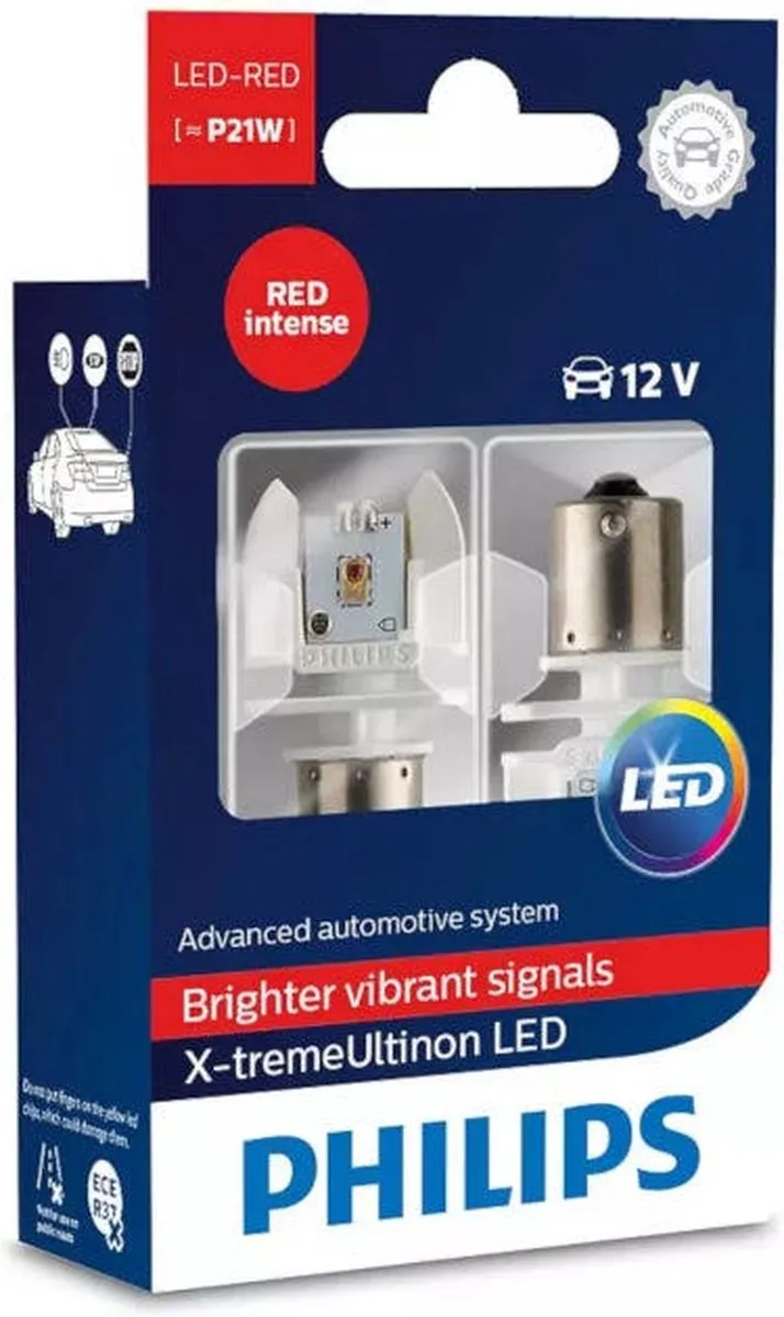 Philips X-tremeUltinon LED BA15s P21W Rood