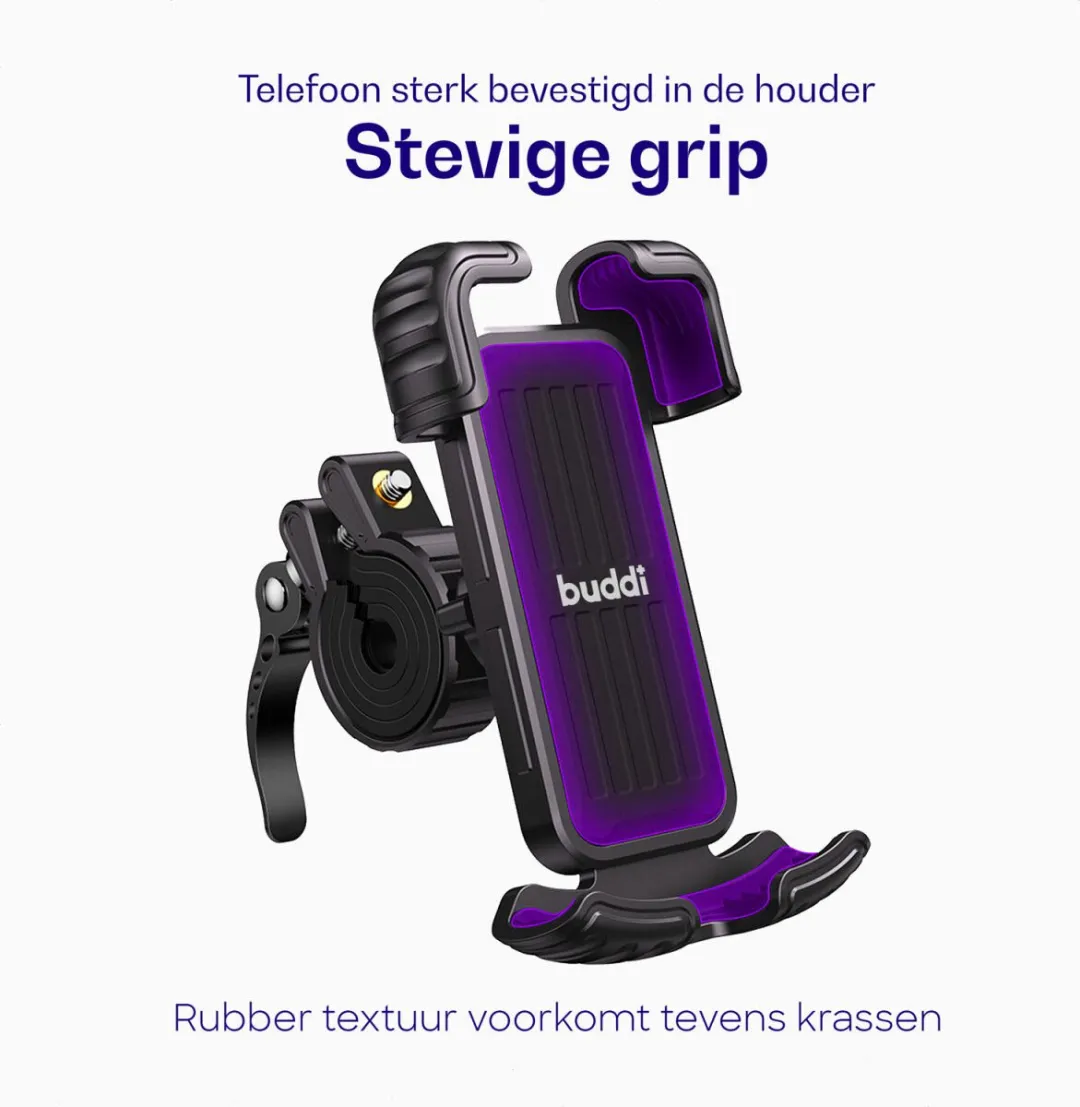 Buddi Tour Telefoonhouder Fiets - Zwart