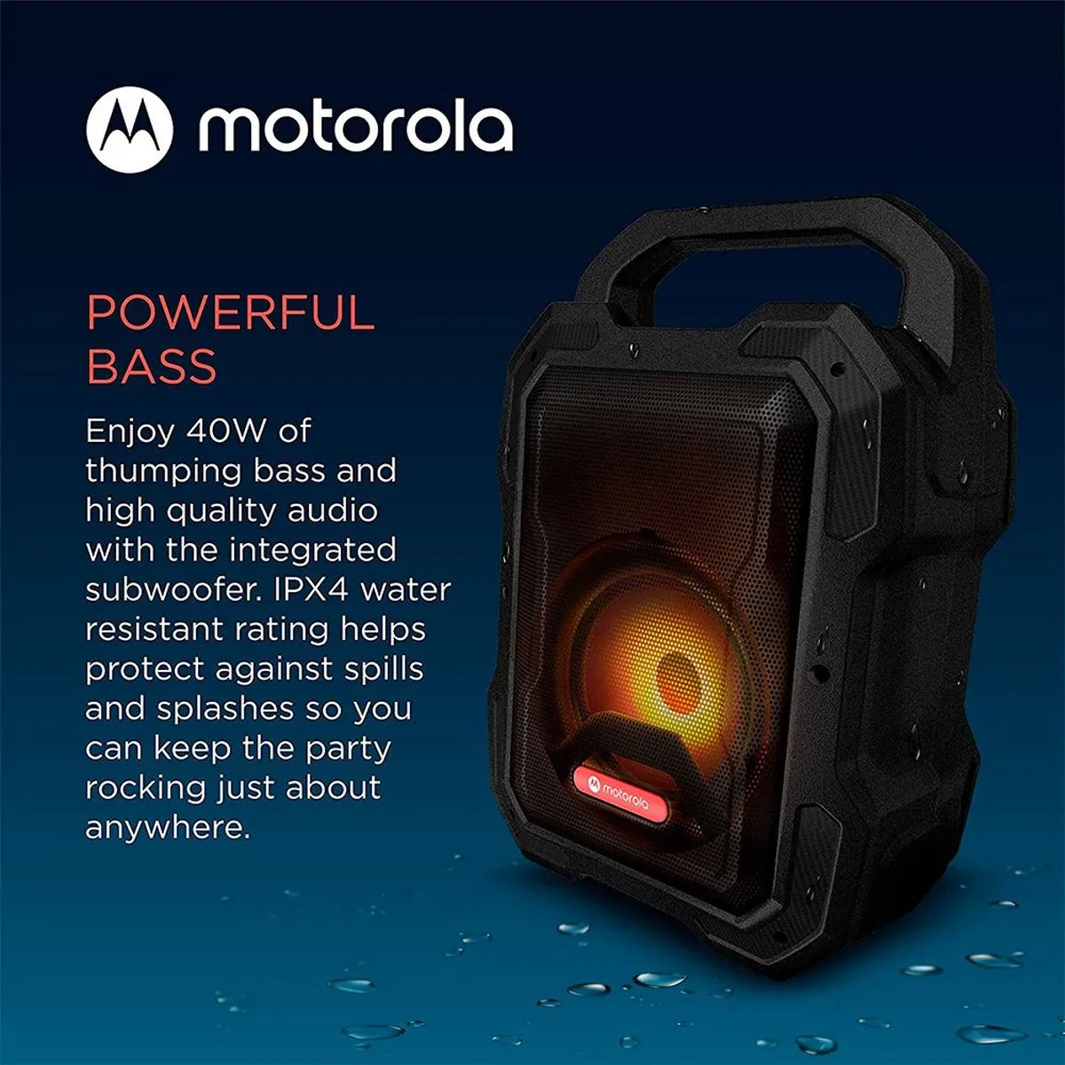 Motorola ROKR 800 Bluetooth Speaker - Zwart