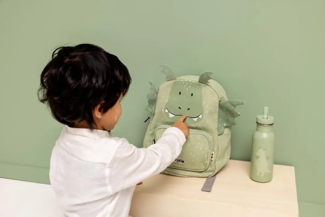 Trixie MrDragon RVS Waterfles 500ml - Groen - Lekvrij