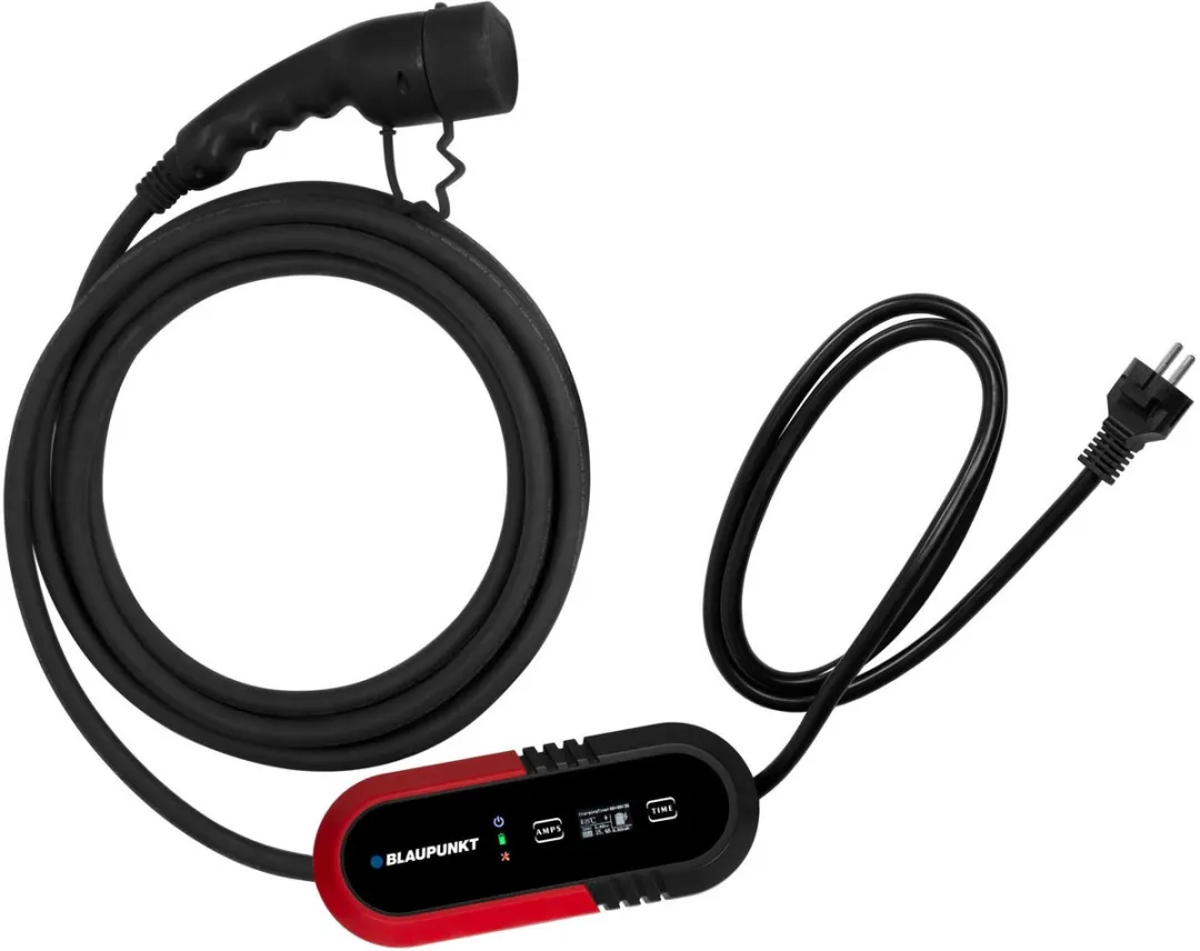 Blaupunkt P1PM2T2 Mobiel Laadstation Type 2 7.4kW - Zwart/Rood