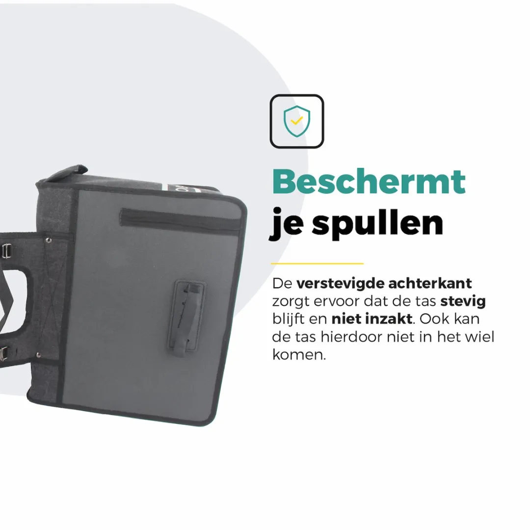 Voltano Canvas Fietstas 70L XXL - Zwart - 100% Waterdicht