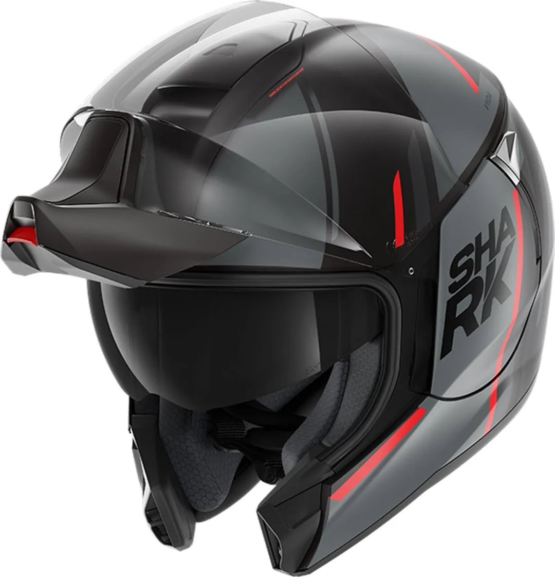 Shark EVOJET VYDA MAT Motorhelm - XS - Rood