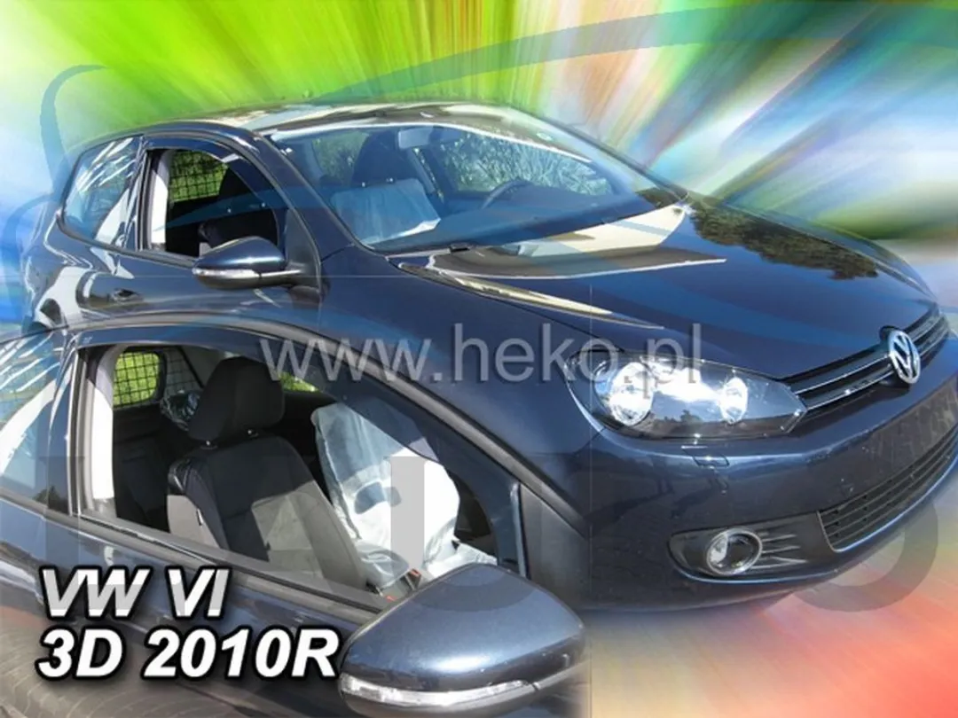 Volkswagen Golf 6 Zijwindschermen Donker Getint - 2 Stuks