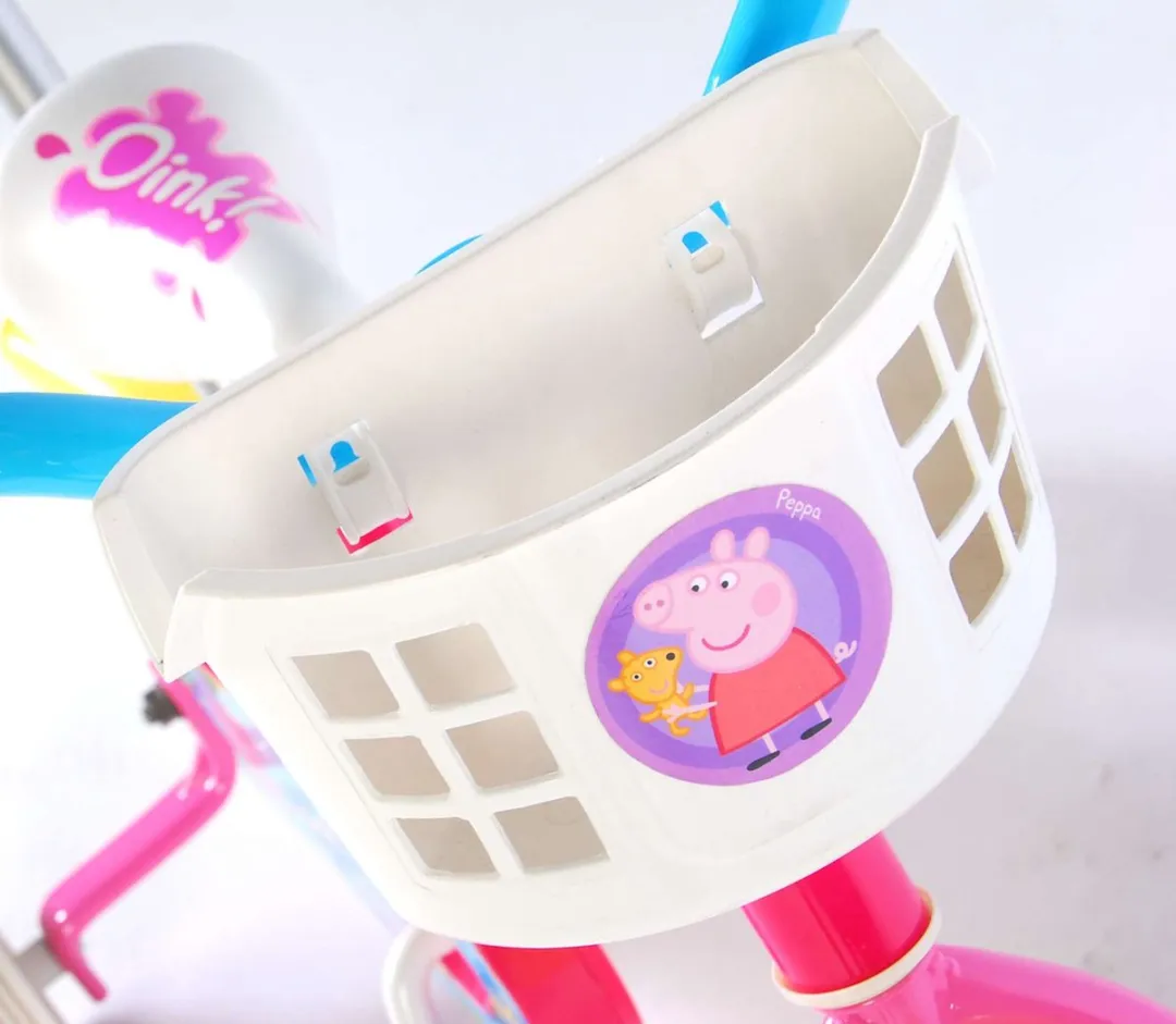 Nickelodeon Peppa Pig Kinderfiets 10 Inch - Roze/Blauw - afbeelding 6 van 6