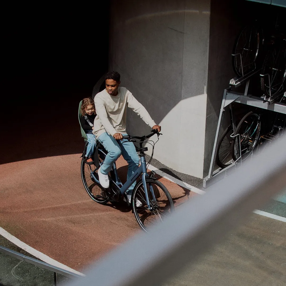 Urban Iki Fietsstoeltje Achter Ta–ke MIK HD - Icho Green/Kurumi Brown