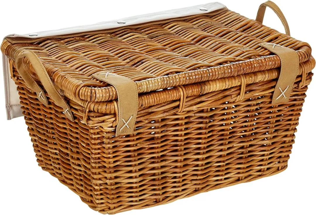 Basil Luxe Fietsmand Nature Grey - afbeelding 3 van 3